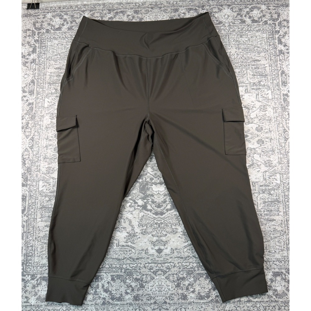 Old Navy Active Powersoft High-Rise Joggers Black Go-Dry Athletic Plus Size 3X